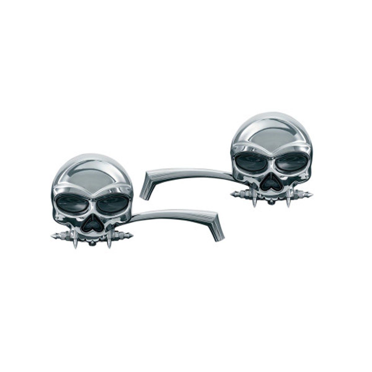 KURYAKYN SKULL MIRRORS - CHROME