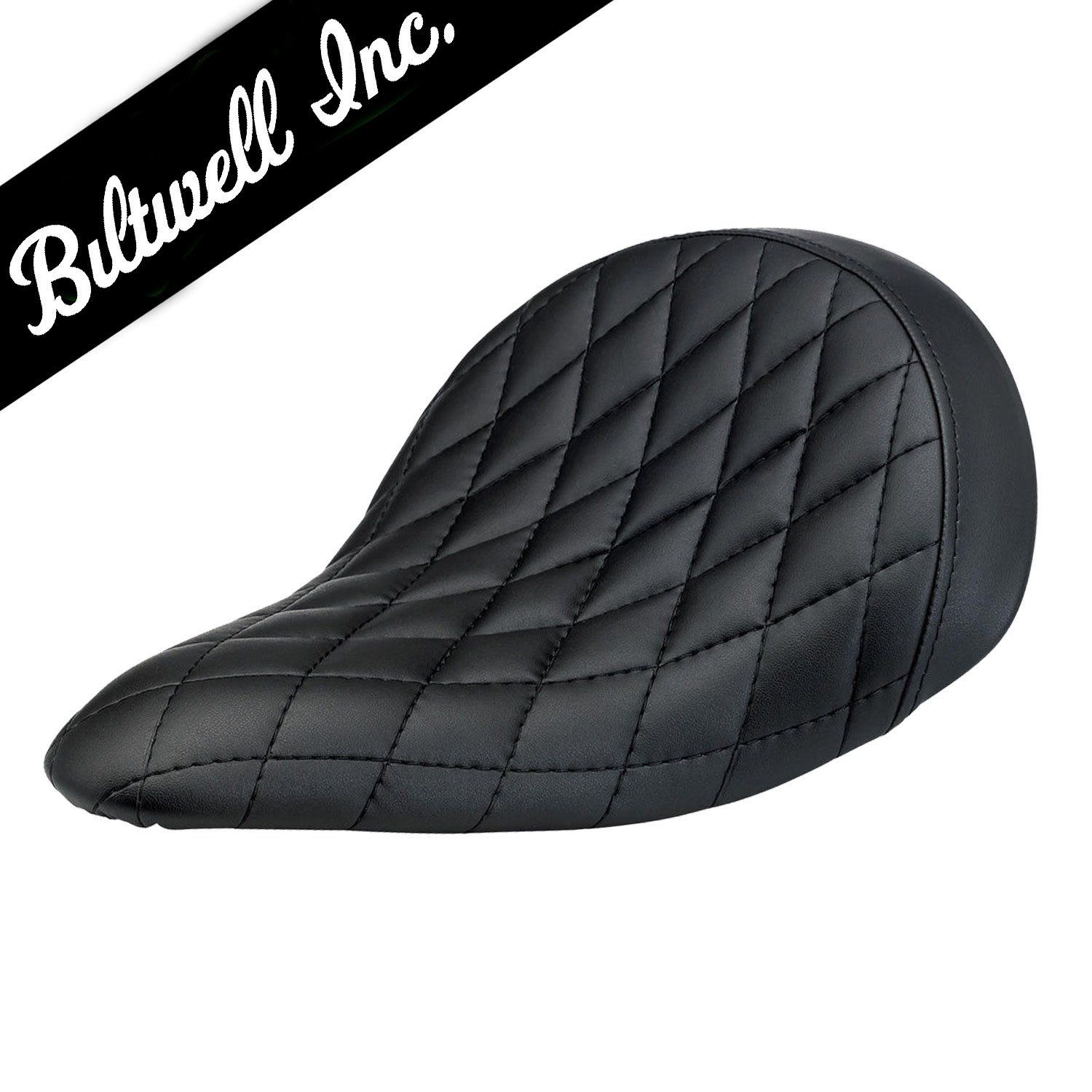 BILTWELL SLIMLINE SOLO SEAT - DIAMOND