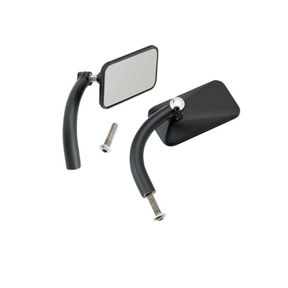BILTWELL UTILITY RECTANGULAR PERCH MOUNT MIRRORS - BLACK