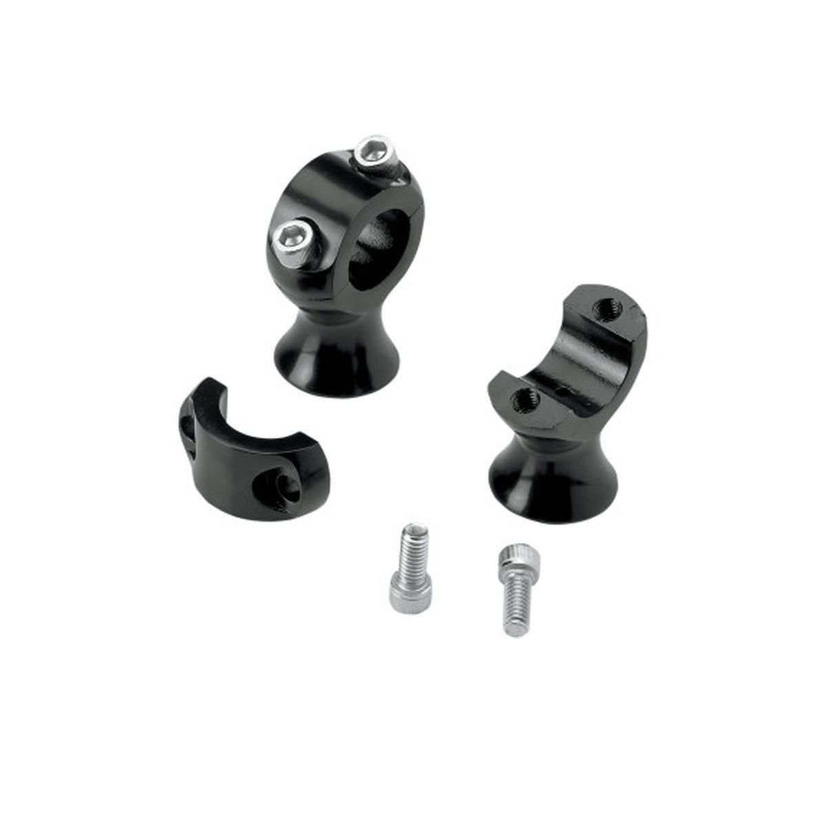 BILTWELL 1-3/4&quot; SLIMLINE HANDLEBAR RISERS  - BLACK