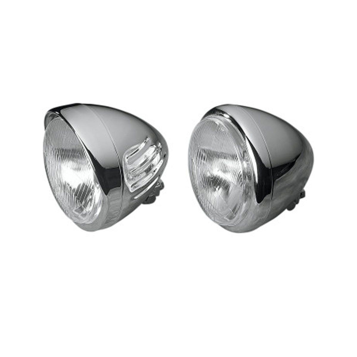 DRAG SPECIALTIES 5 3/4&quot; CUSTOM SPRINGER-STYLE HEADLIGHT ASSEMBLIES - PLAIN