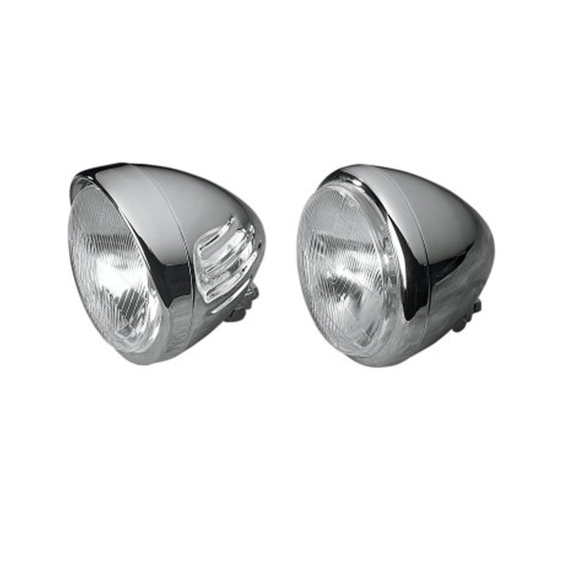 DRAG SPECIALTIES 5 3/4&quot; CUSTOM SPRINGER-STYLE HEADLIGHT ASSEMBLIES - PLAIN