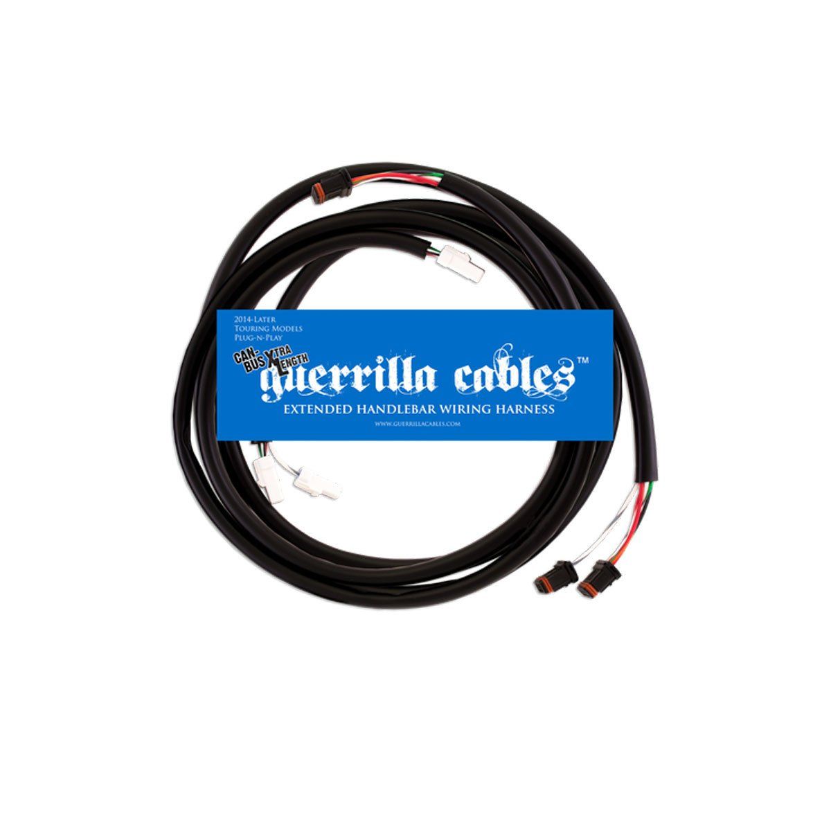 GUERRILLA CABLES 2014-2020 TOURING CAN-BUS XTRA LENGTH HARNESSES, Size: 36 INCHES  (6 INCHES OVER STOCK)