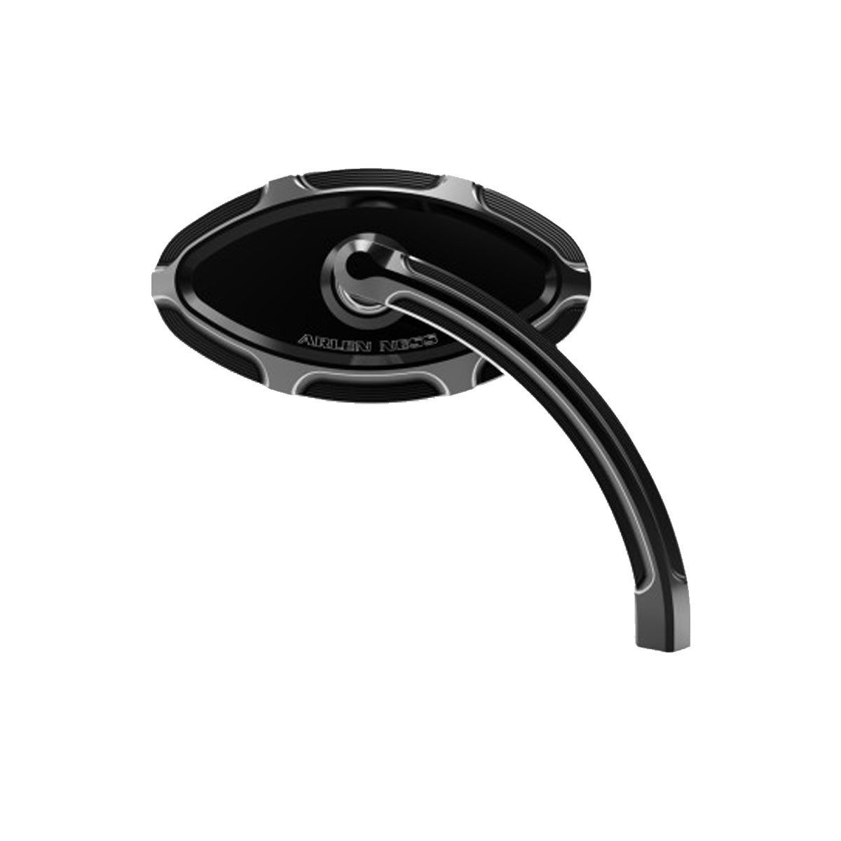 ARLEN NESS CATS EYE FORGED BILLET MIRROR - BLACK - RIGHT