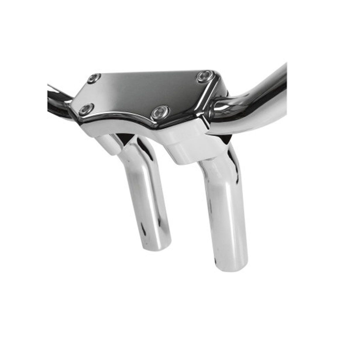 DRAG SPECIALTIES 5 1/2&quot; BUFFALO HANDLEBAR &amp; TOP CLAMP RISER KIT - CHROME