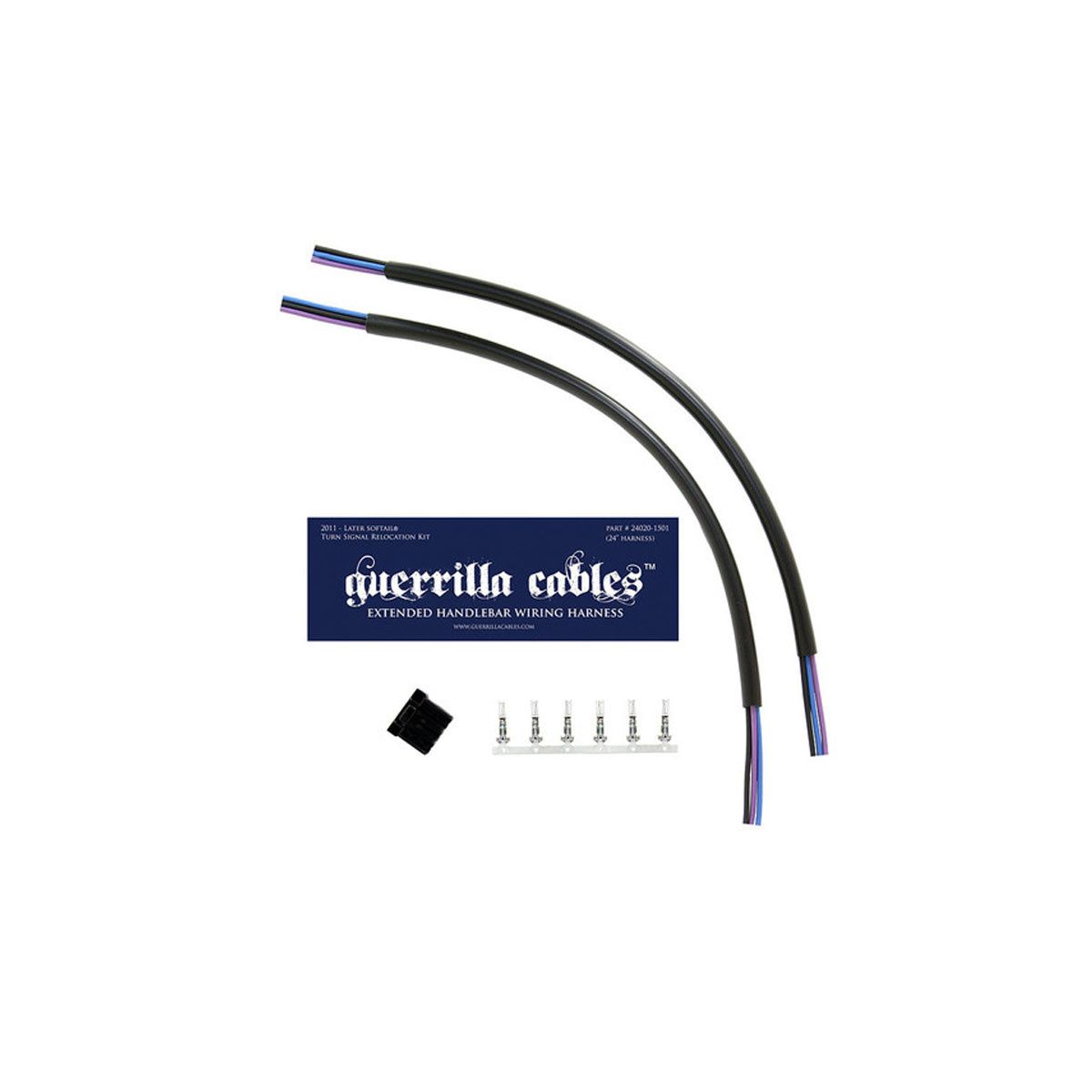 GUERRILLA CABLES 2011-2015 SOFTAIL® TURN SIGNAL RELOCATION KITS