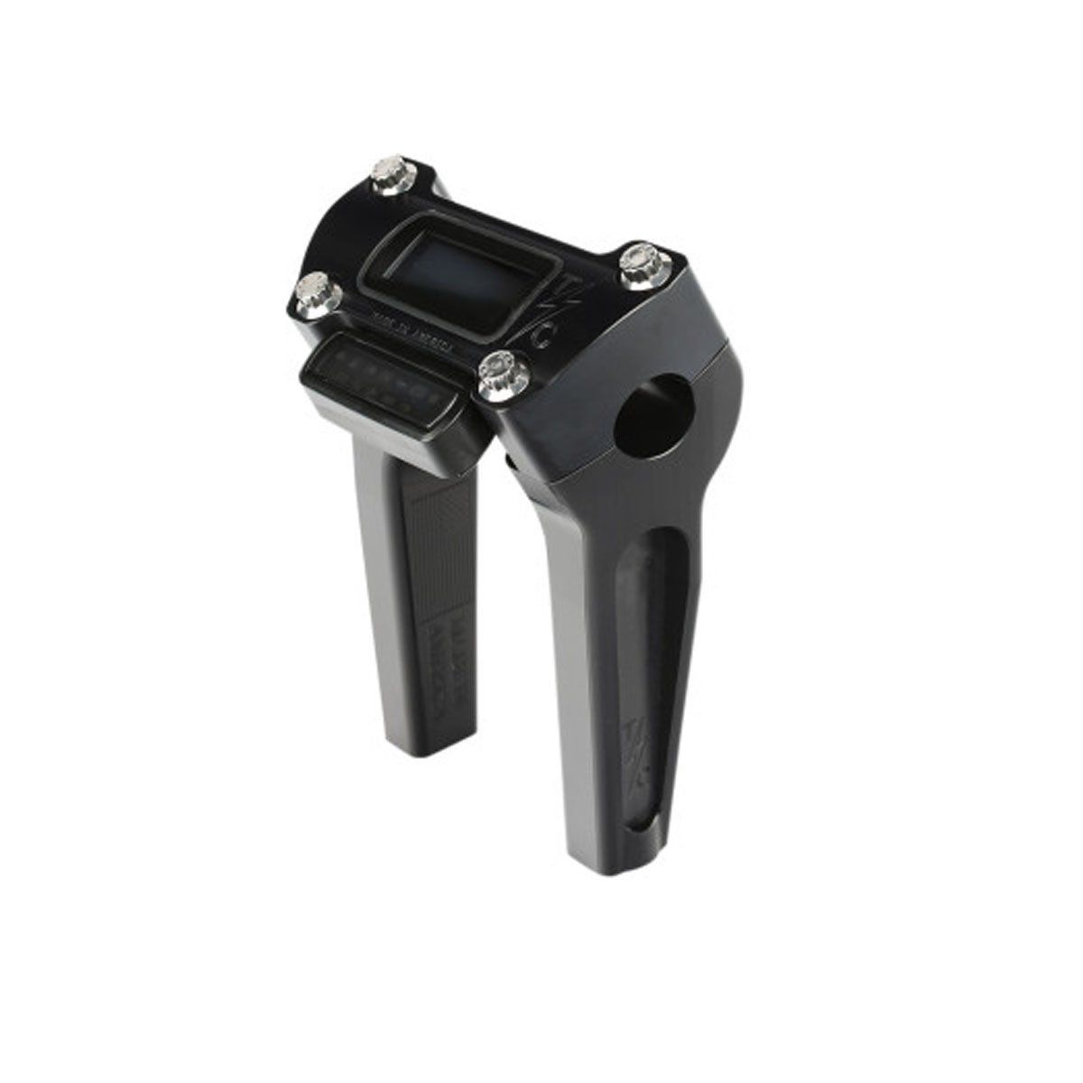 THRASHIN SUPPLY CO. 6&quot; STRAIGHT GAUGE CUTOUT HANDLEBAR RISER  -  BLACK