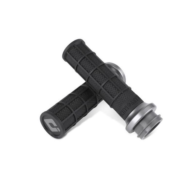 ODI HARLEY HART-LUCK SIGNATURE V-TWIN LOCK-ON™ GRIPS - CABLE - BLACK/GUNMETAL