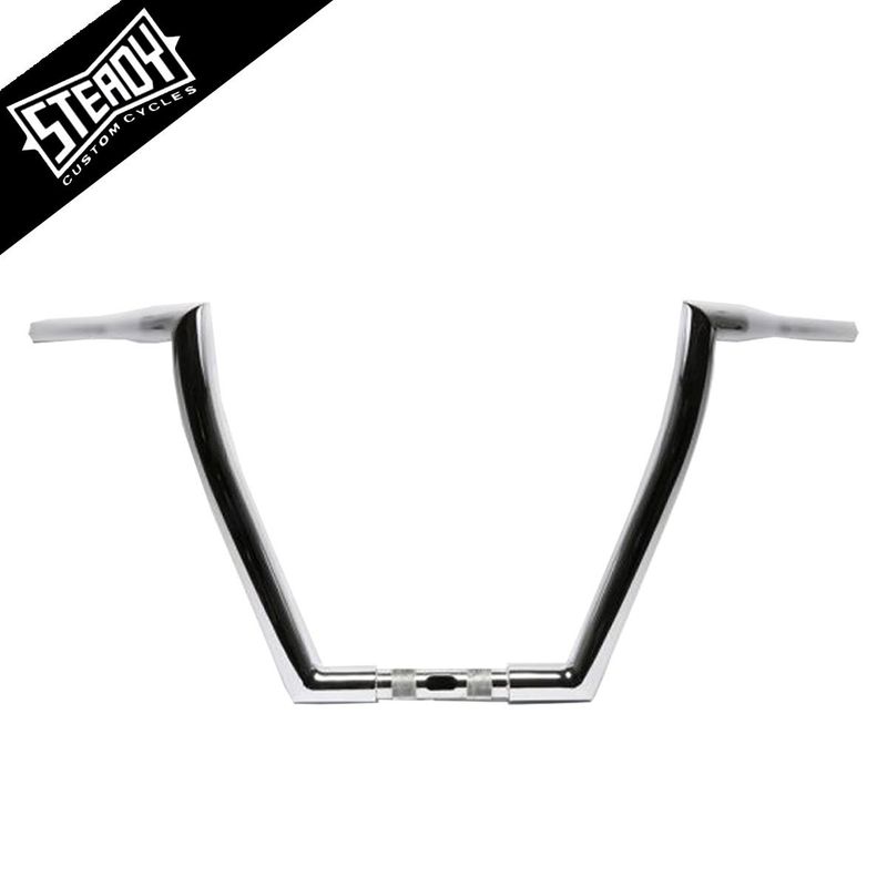 STEADY CUSTOM CYCLE BULL HORN HANDLEBARS $460.00–$485.00