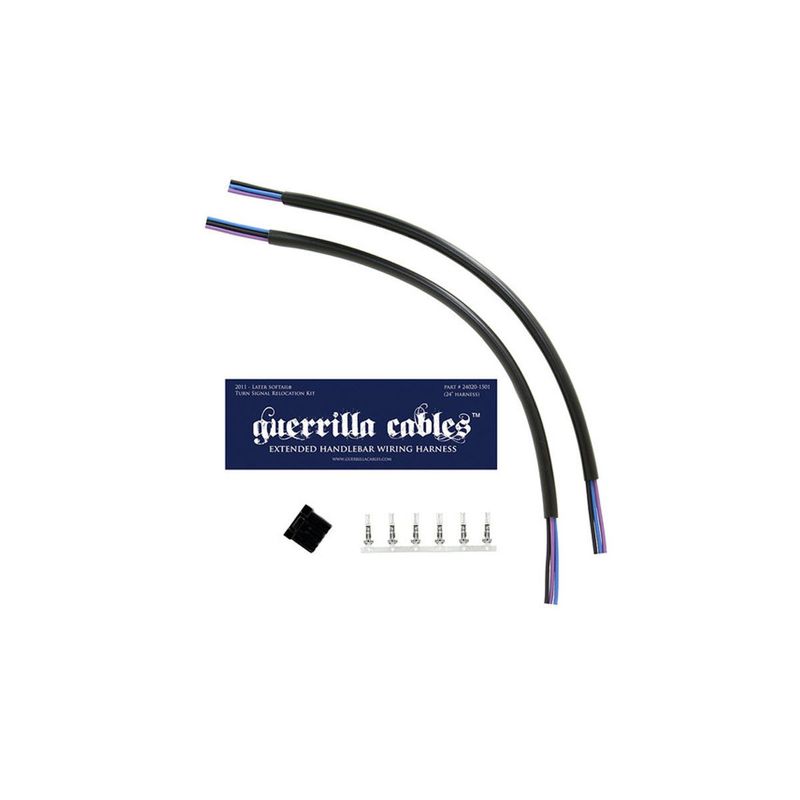 GUERRILLA CABLES 2011-2015 SOFTAIL® TURN SIGNAL RELOCATION KITS -INTERNATIONAL MODELS