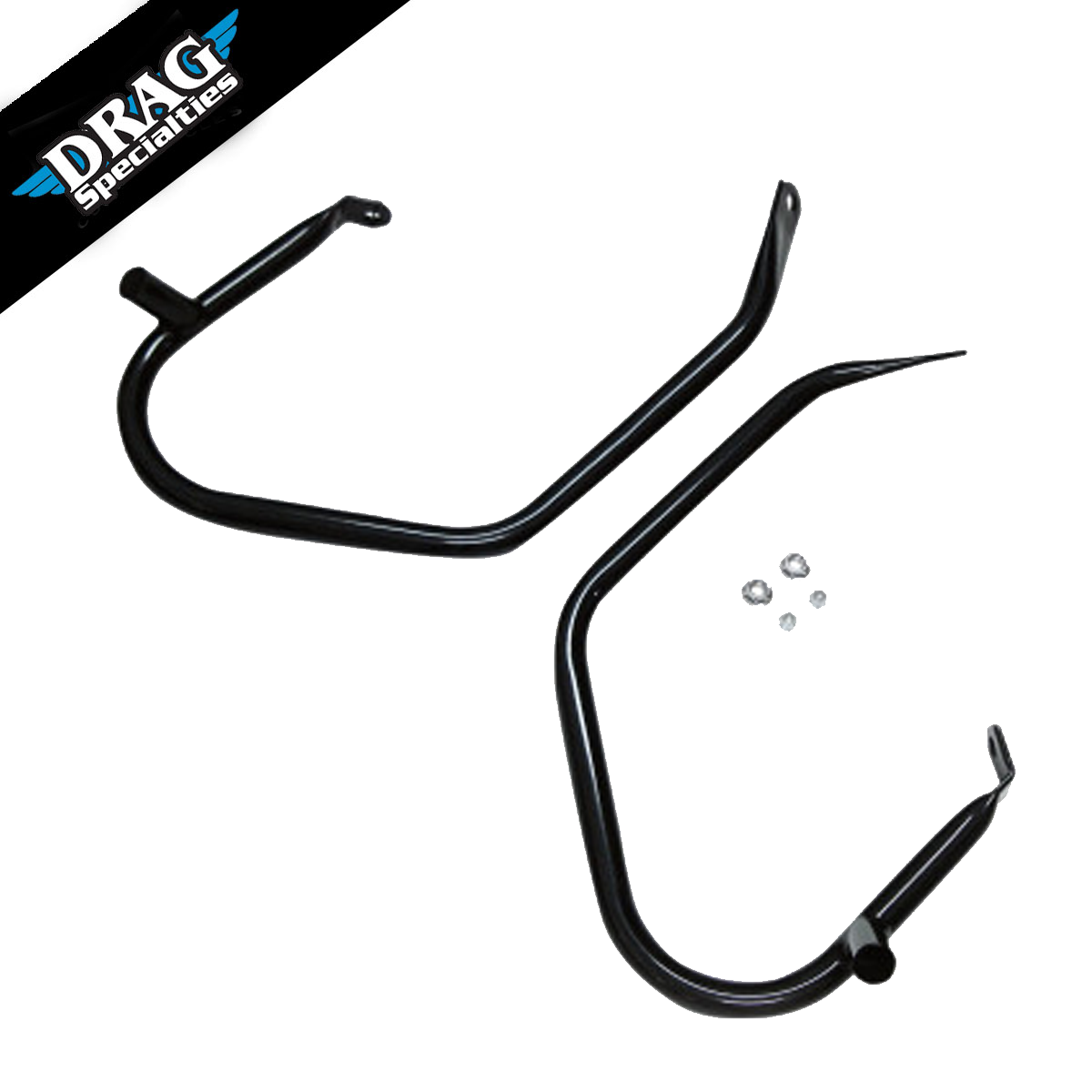 DRAG SPECIALTIES LOW-PROFILE SADDLEBAG GUARDS- BLACK