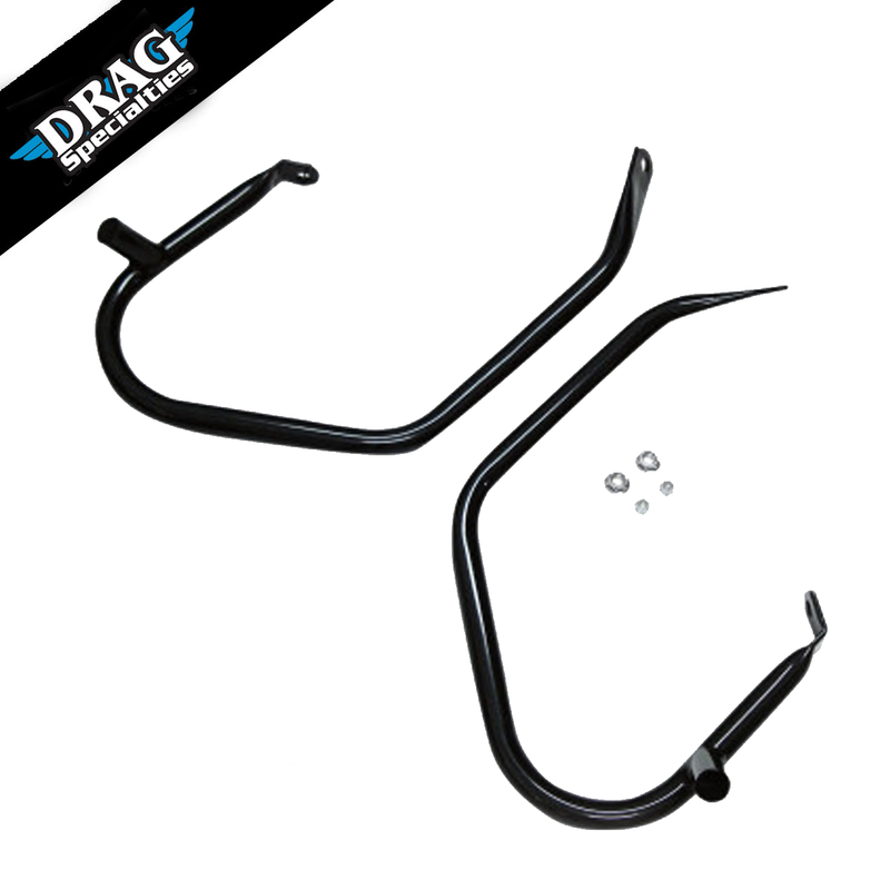 DRAG SPECIALTIES LOW-PROFILE SADDLEBAG GUARDS- BLACK