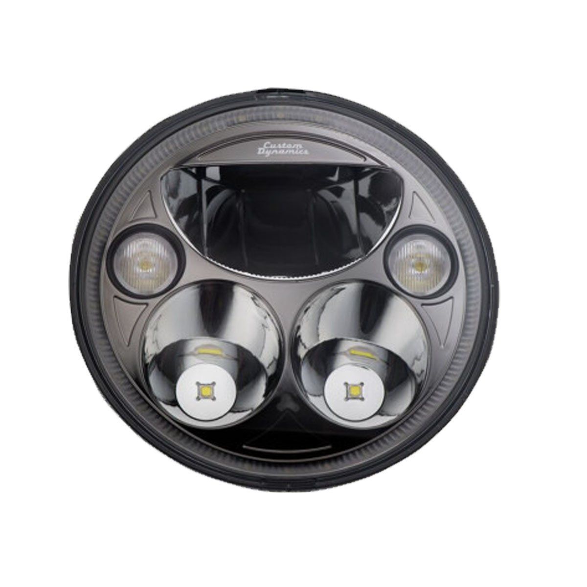 CUSTOM DYNAMICS 7&quot; TruBEAM® HEAD LAMP  - BLACK - CHIEF