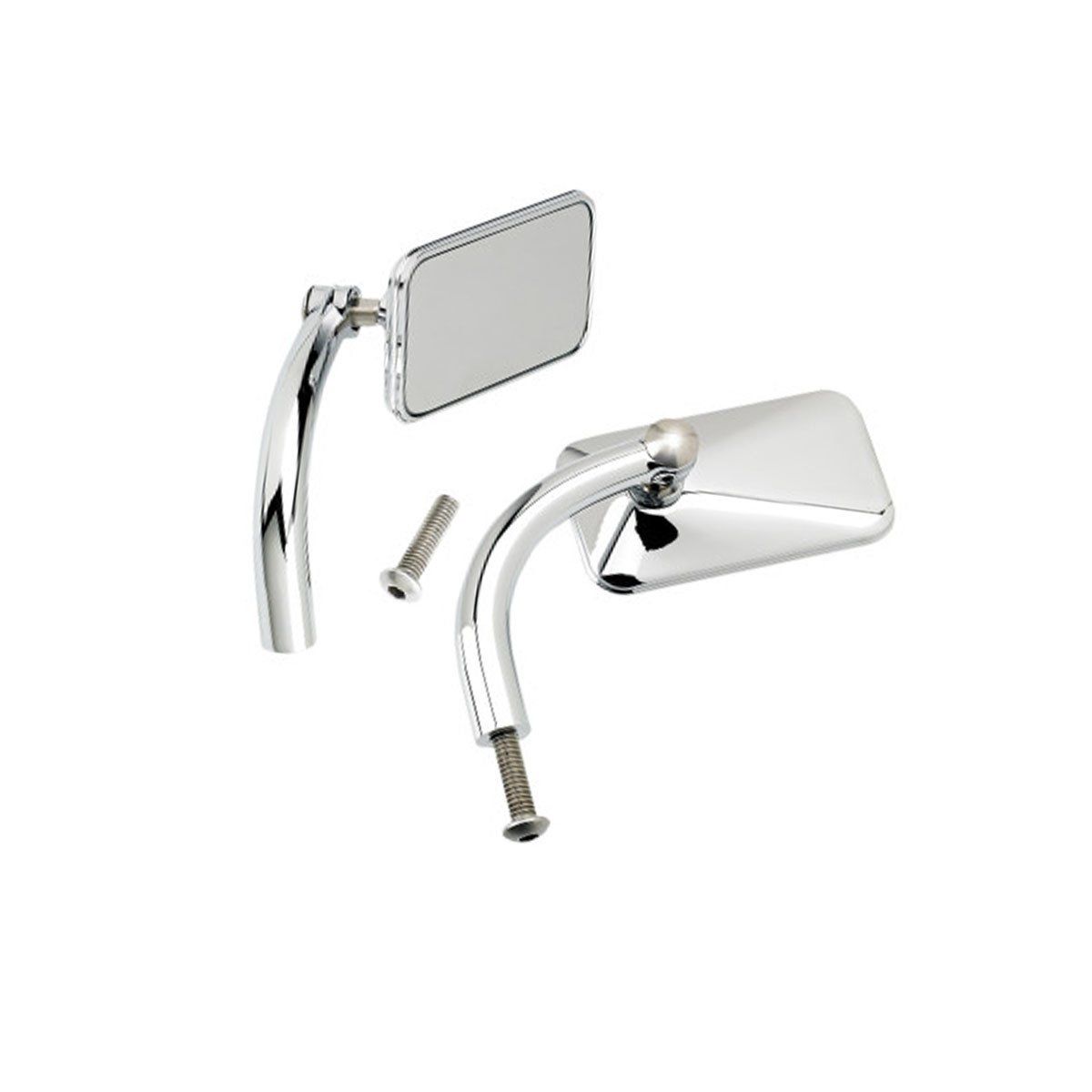 BILTWELL UTILITY RECTANGULAR PERCH MOUNT MIRRORS - CHROME