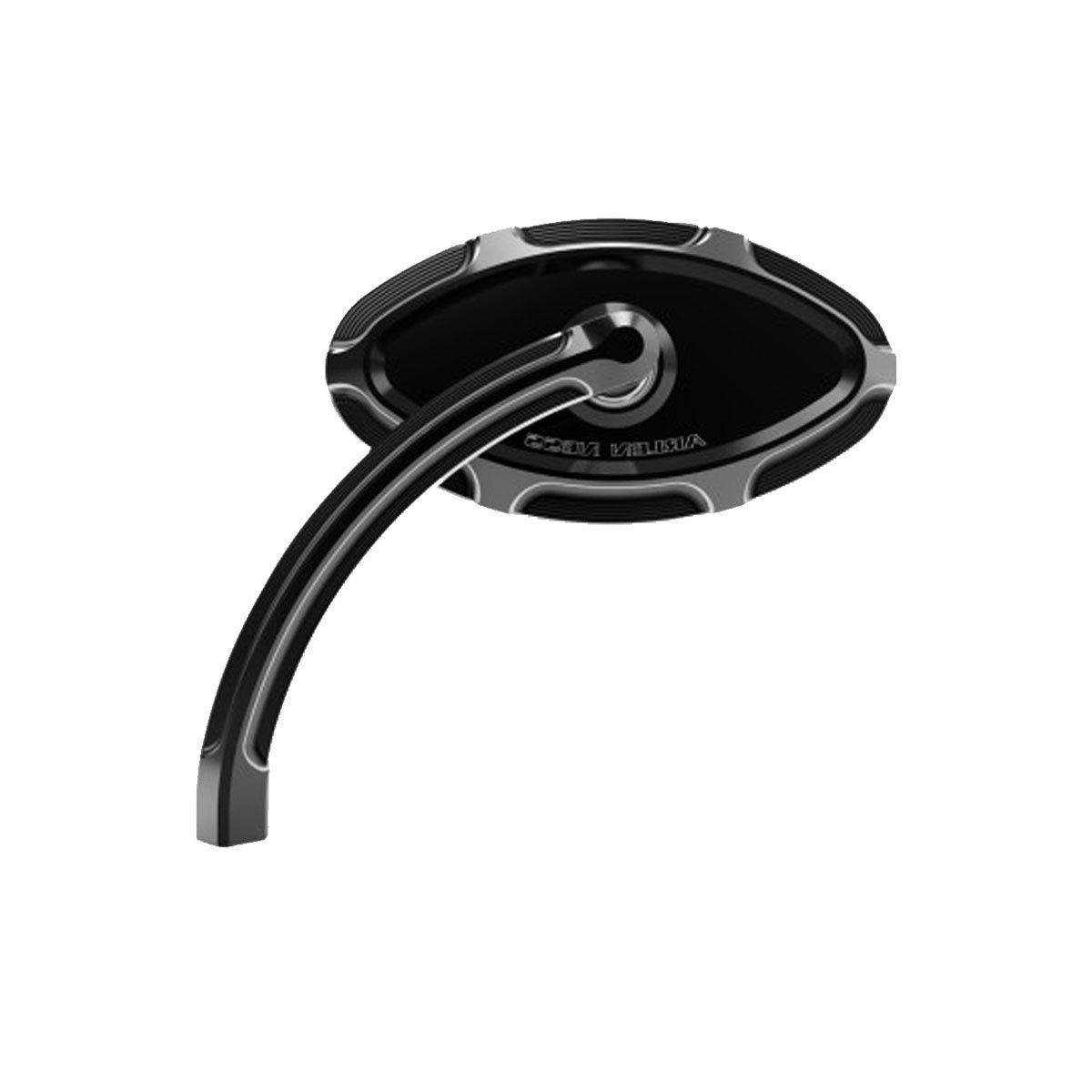 ARLEN NESS CATS EYE FORGED BILLET MIRROR - BLACK - LEFT