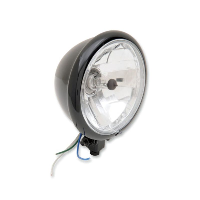 DRAG SPECIALTIES 5 3/4&quot; DIAMOND-STYLE BOTTOME-MOUNT HEADLIGHT ASSEMBLIES FOR  SPRINGERt - BLACK