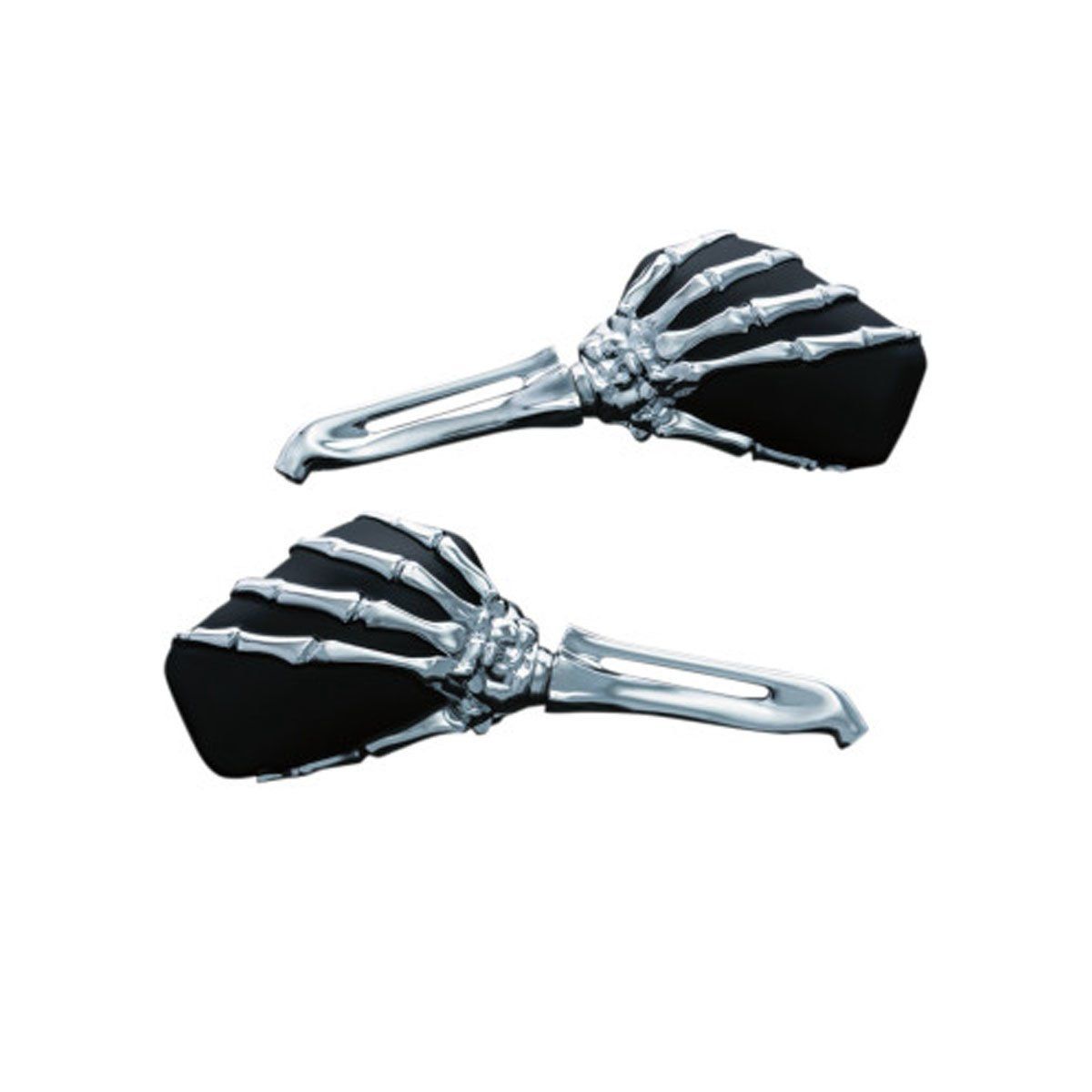 KURYAKYN SKELETON HAND MIRRORS - CHROME/BLACK
