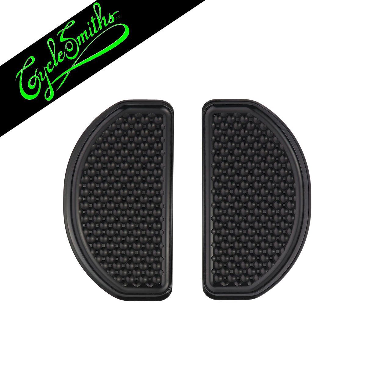 CYCLESMITHS SHREDDER REAR FOOTBOARD COVERS - BLACK