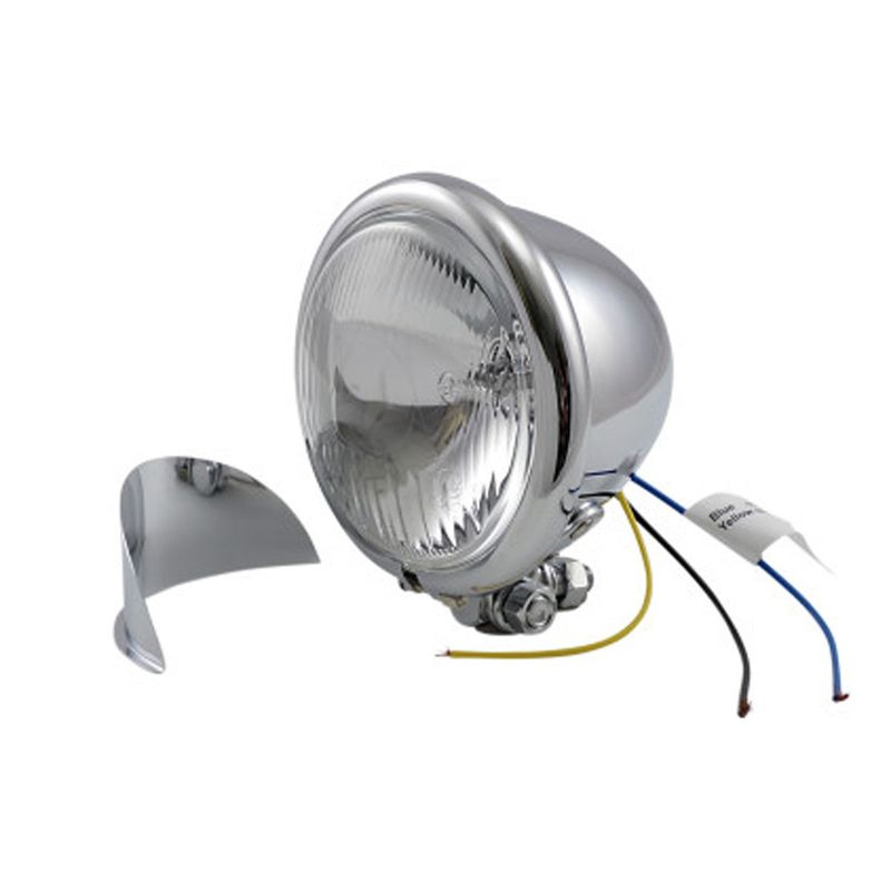 DRAG SPECIALTIES 4 1/2&quot; H-3 SPOTLIGHT WITH VISOR