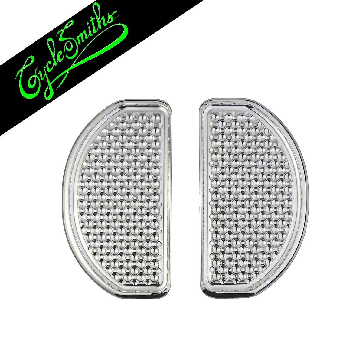 CYCLESMITHS SHREDDER REAR FOOTBOARD COVERS - CHROME