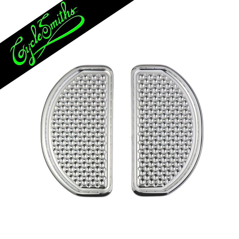 CYCLESMITHS SHREDDER REAR FOOTBOARD COVERS - CHROME