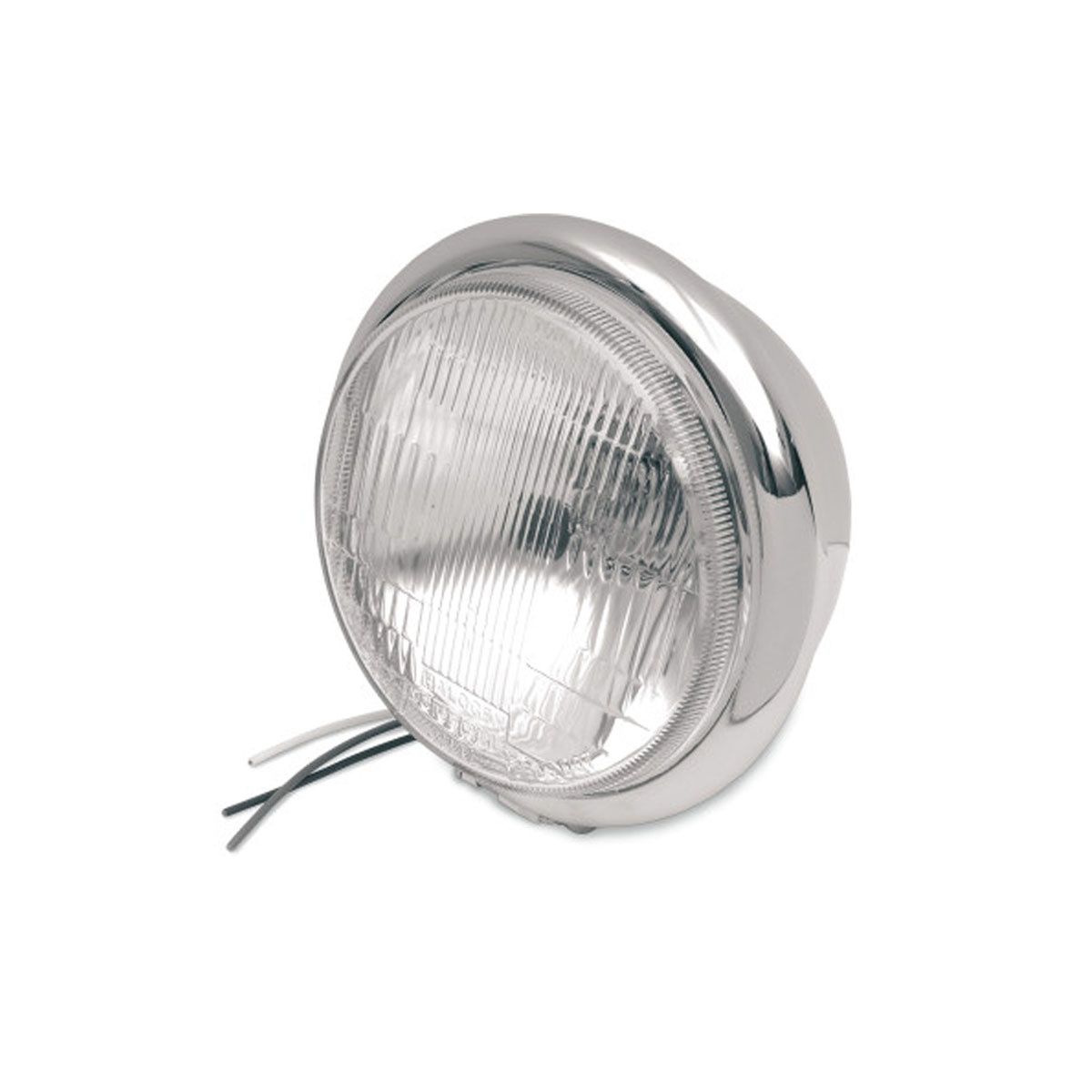 DRAG SPECIALTIES 5 3/4&quot; H4 BOTTOM MOUNT HEADLIGHT ASSEMBLIES - CHROME
