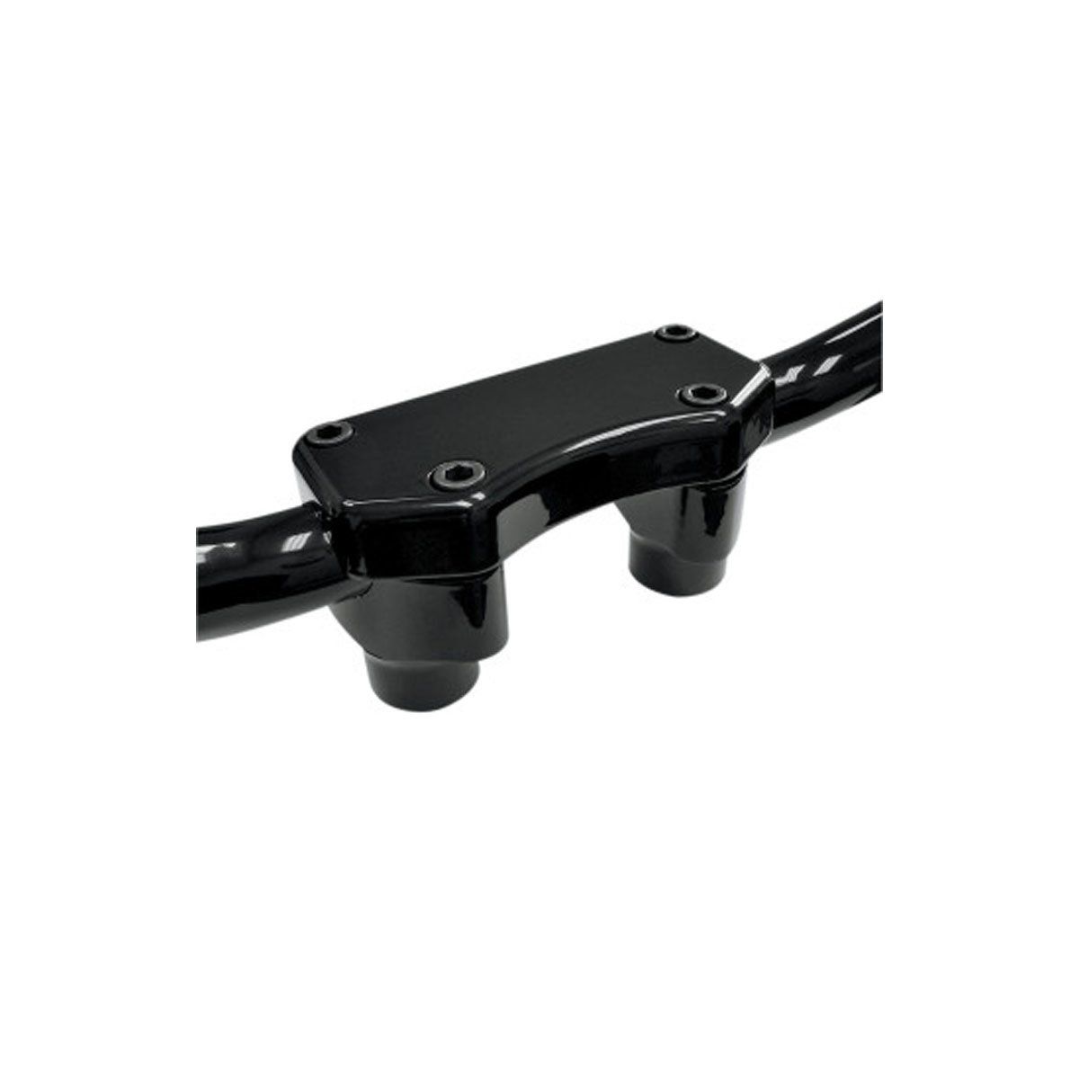 DRAG SPECIALTIES 1-1/2&quot; BUFFALO HANDLEBAR &amp; TOP CLAMP  RISER KIT - BLACK