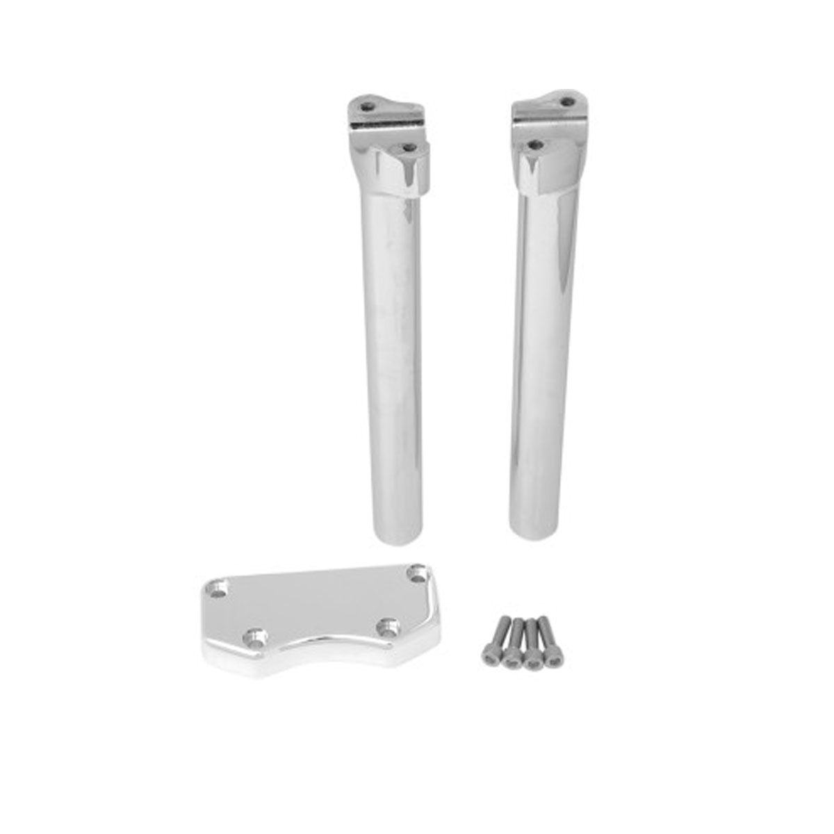 DRAG SPECIALTIES 12&quot; BUFFALO HANDLEBAR &amp; TOP CLAMP RISER KIT -  CHROME