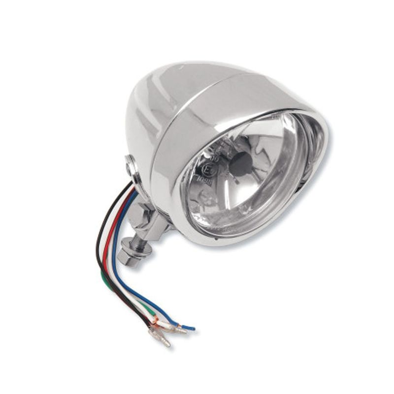 DRAG SPECIALTIES 4 1/2&quot; RUNNING LIGHT SPOTLIGHT W/ VISOR - CLEAR LENS