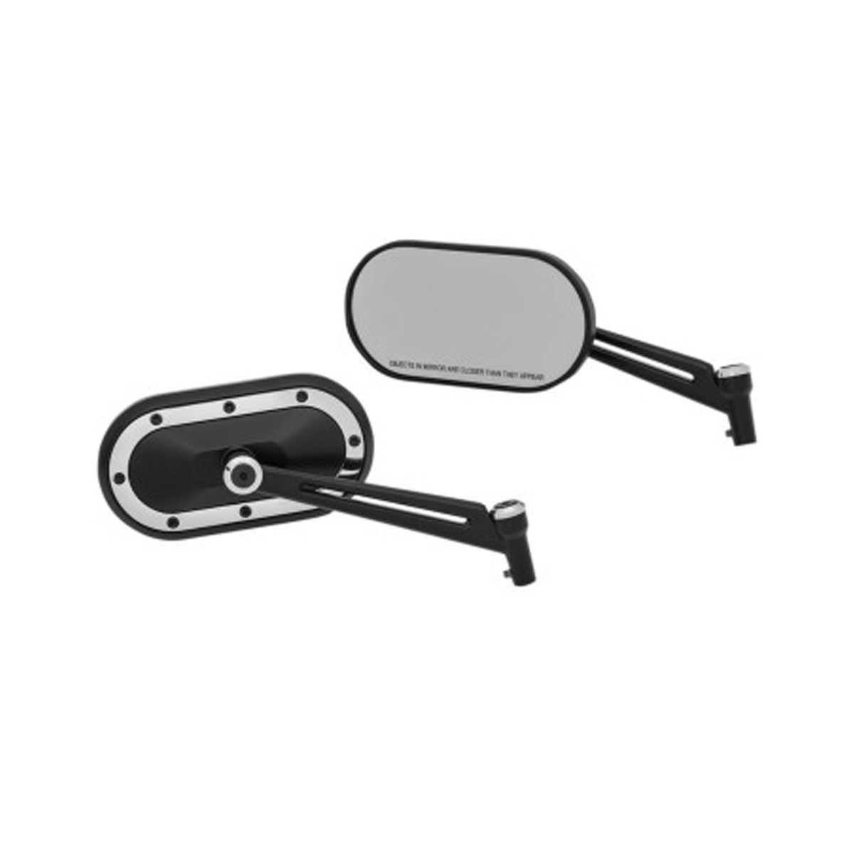 KURYAKYN HEAVY INDUSTRY MIRRORS  - BLACK/CHROME