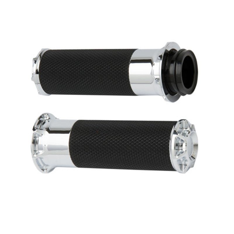 ARLEN NESS FUSION BEVELED GRIPS - CABLE - CHROME