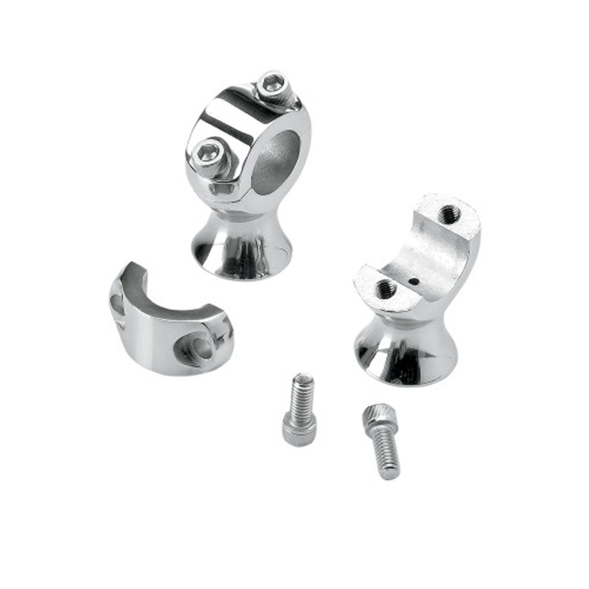 BILTWELL 1-3/4&quot; SLIMLINE HANDLEBAR RISERS - POLISHED