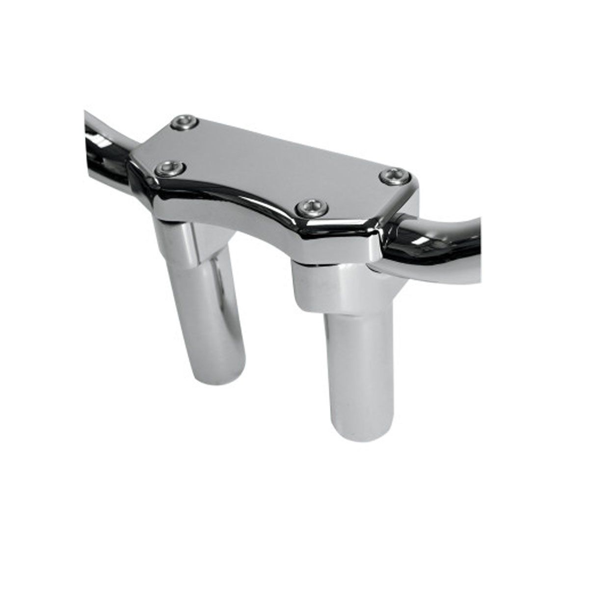 DRAG SPECIALTIES 4&quot; BUFFALO HANDLEBAR &amp; TOP CLAMP RISER KIT - CHROME