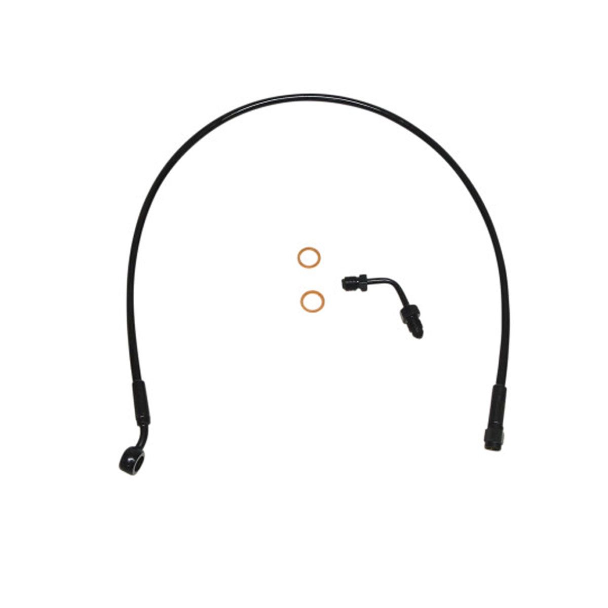 MAGNUM XR UPPER BRAKE LINE WITH ADAPTER - BLACK - ABS