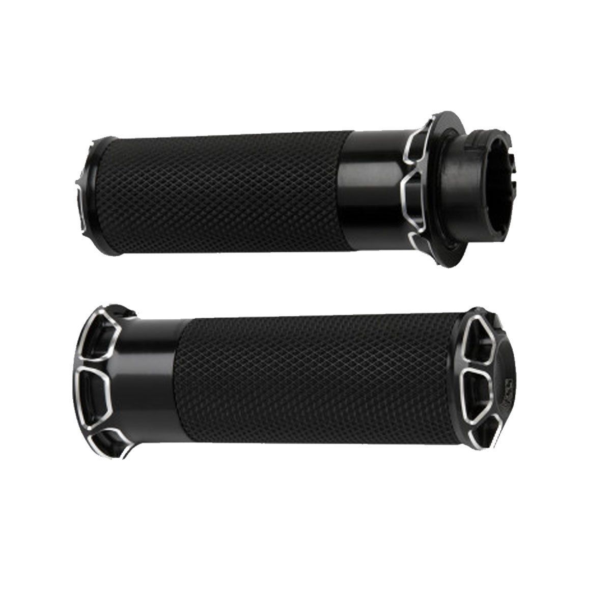 ARLEN NESS FUSION BEVELED GRIPS - TBW - BLACK