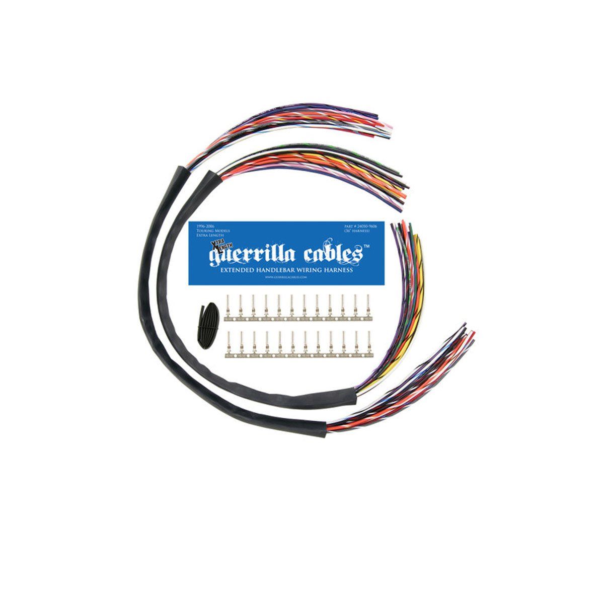 GUERRILLA CABLES 1996-2006 XTRA LENGTH BAGGER HANDLEBAR EXTENSION KIT