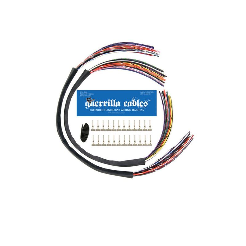 GUERRILLA CABLES 1996-2006 XTRA LENGTH BAGGER HANDLEBAR EXTENSION KIT
