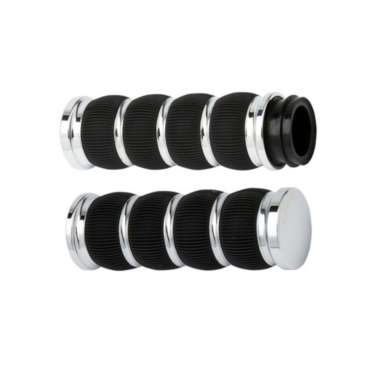 ARLEN NESS FUSION RING LEADER GRIPS - CABLE - CHROME