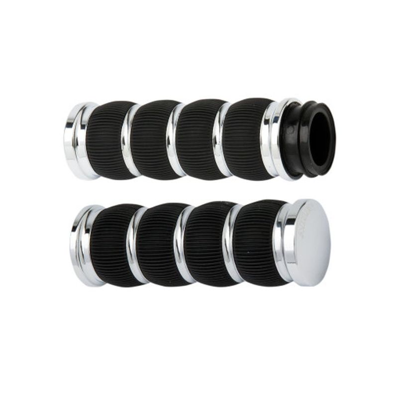 ARLEN NESS FUSION RING LEADER GRIPS - CABLE - CHROME