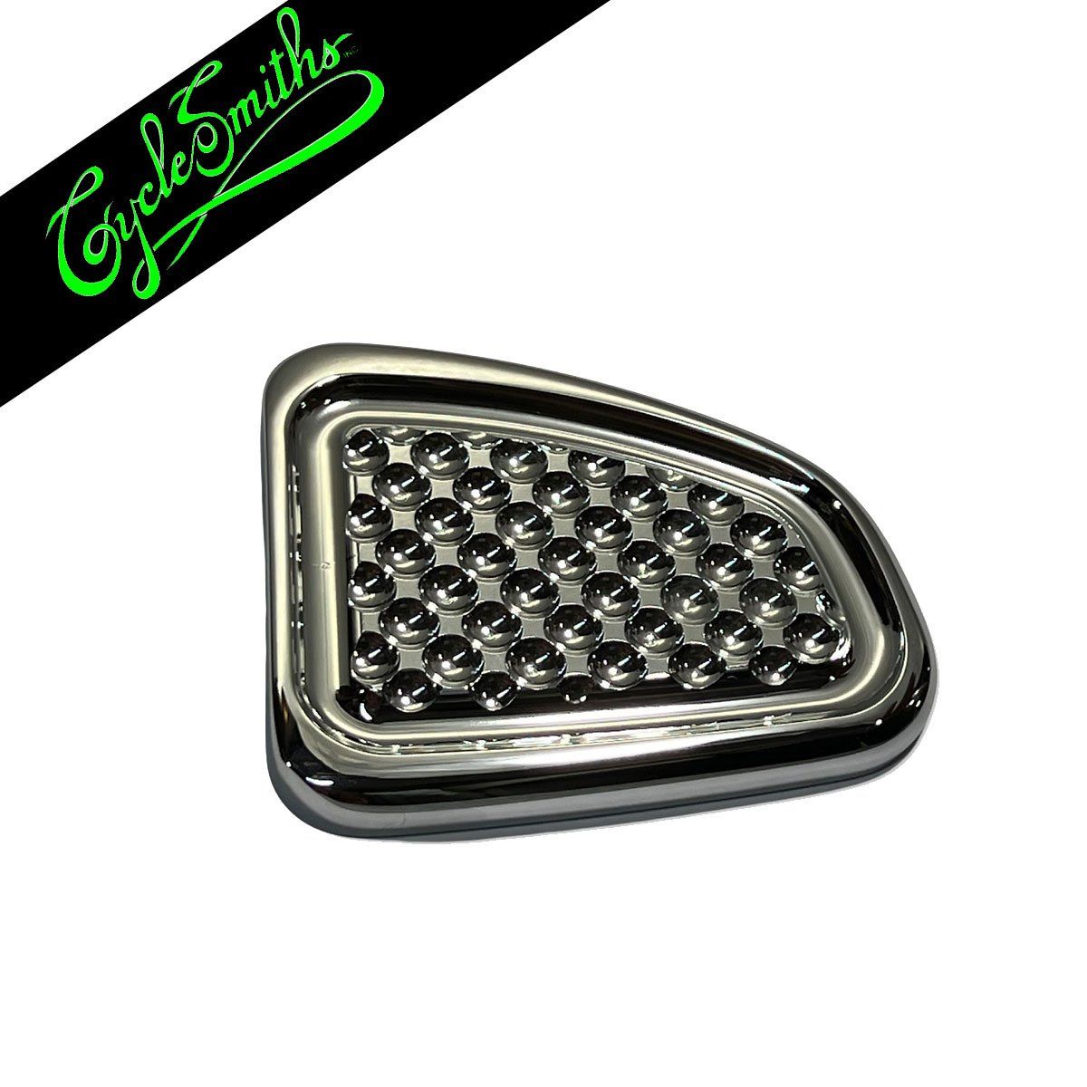 CYCLESMITHS  WAFFLE BRAKE PETAL -CHROME