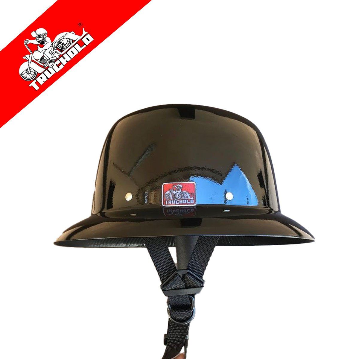 TRUCHOLO CUSTOM HELMET-GLOSS BLACK