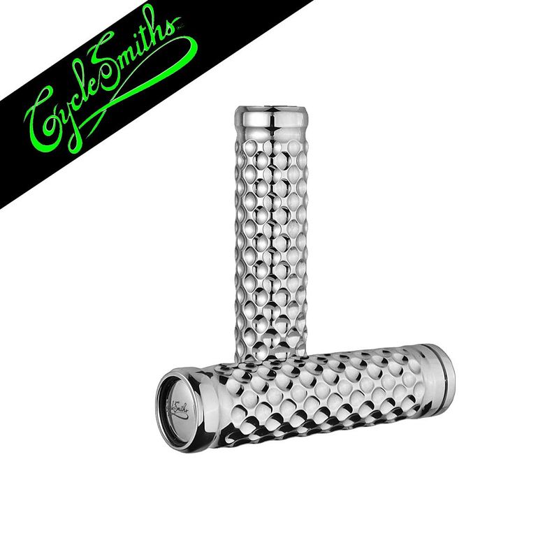 CYCLESMITHS SHREDDER GRIPS - CHROME