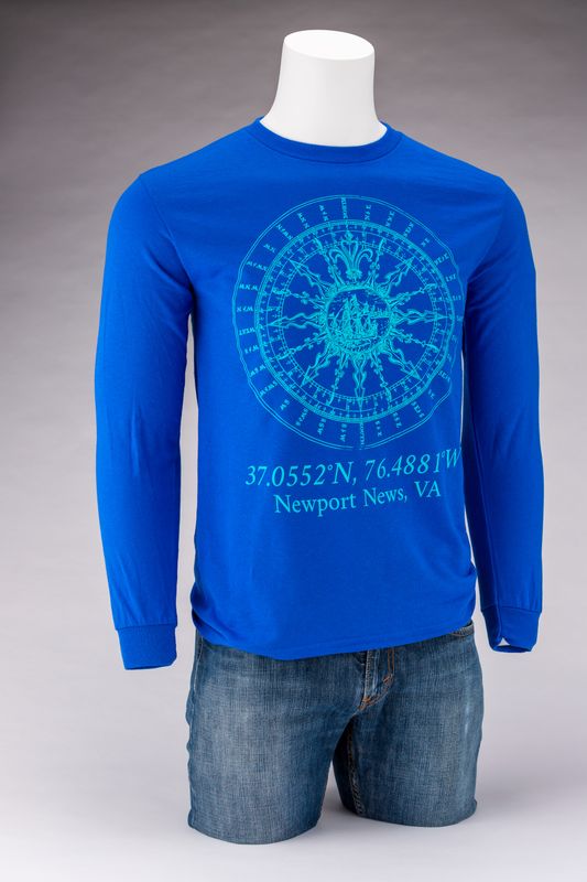 Compass Rose Long Sleeve - Royal , Color: Royal, Size: Small