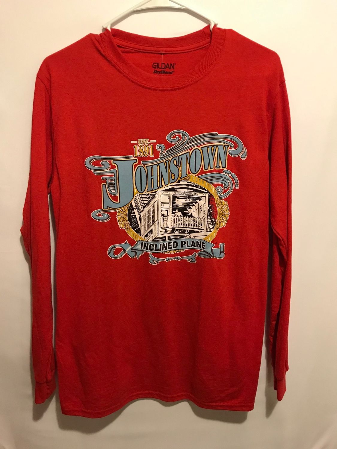 Youth - Long Sleeve - Est 1891, Color: Orange, Size: Small