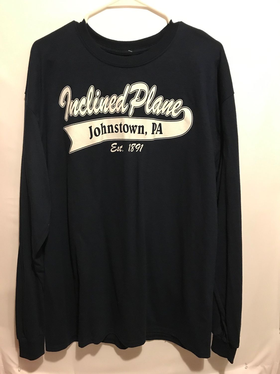 Youth - Long Sleeve - Swoosh, Color: Navy, Size: Small
