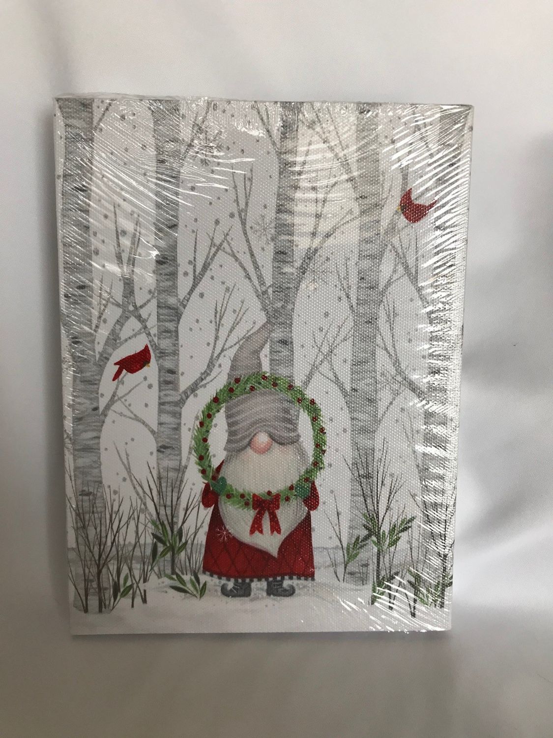 LED Light Up Gnomes Wall Decor Canvas