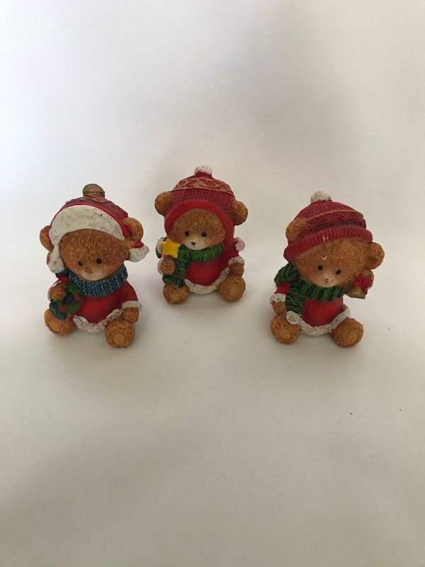 Small Christmas Bear Figurine