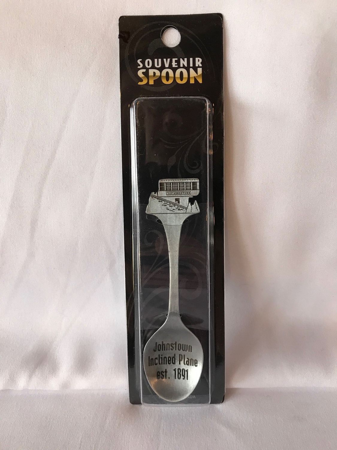 Inclined Plane Souvenir Spoon