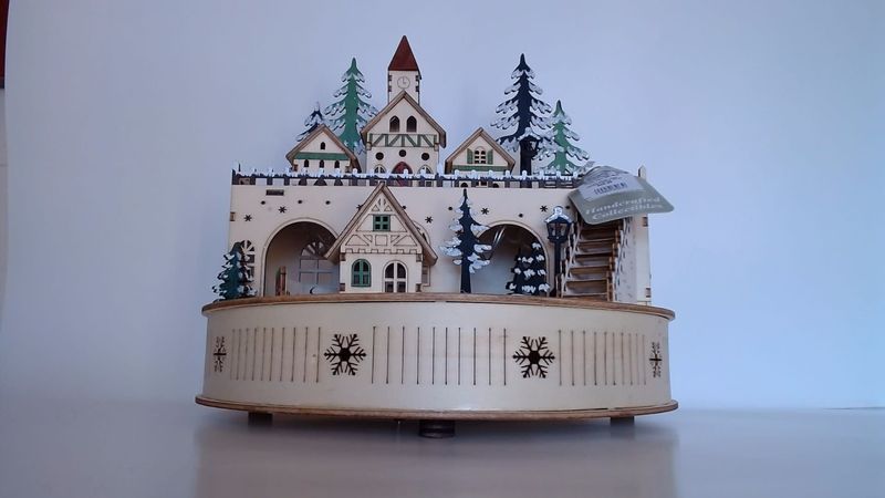 Train Under Town Musical/Lighted 10.5"  70124