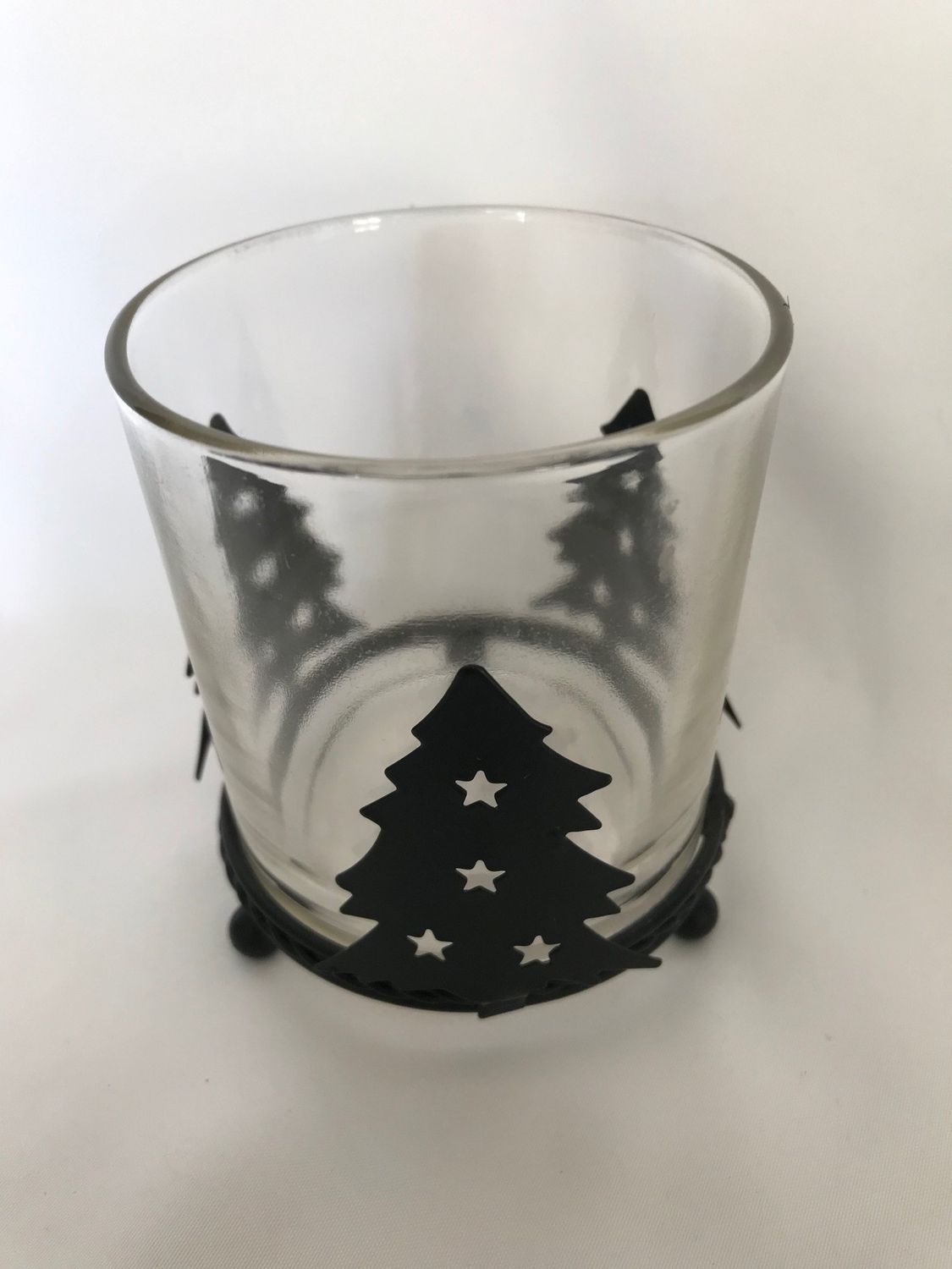 Christmas Tree Votive Holder, Color: Clear